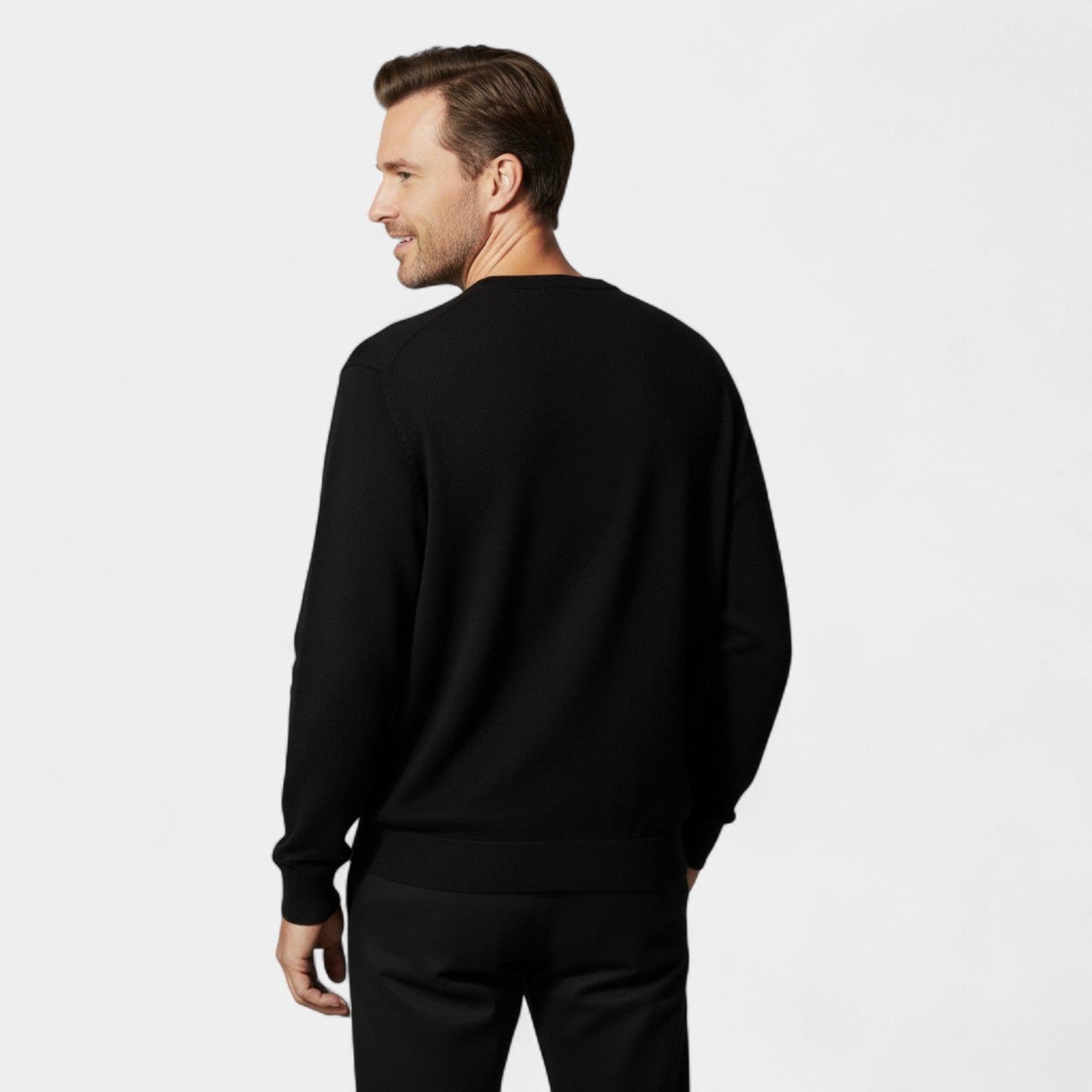 Riche | Pull Col Rond Homme en Maille – Coupe Ample Moderne