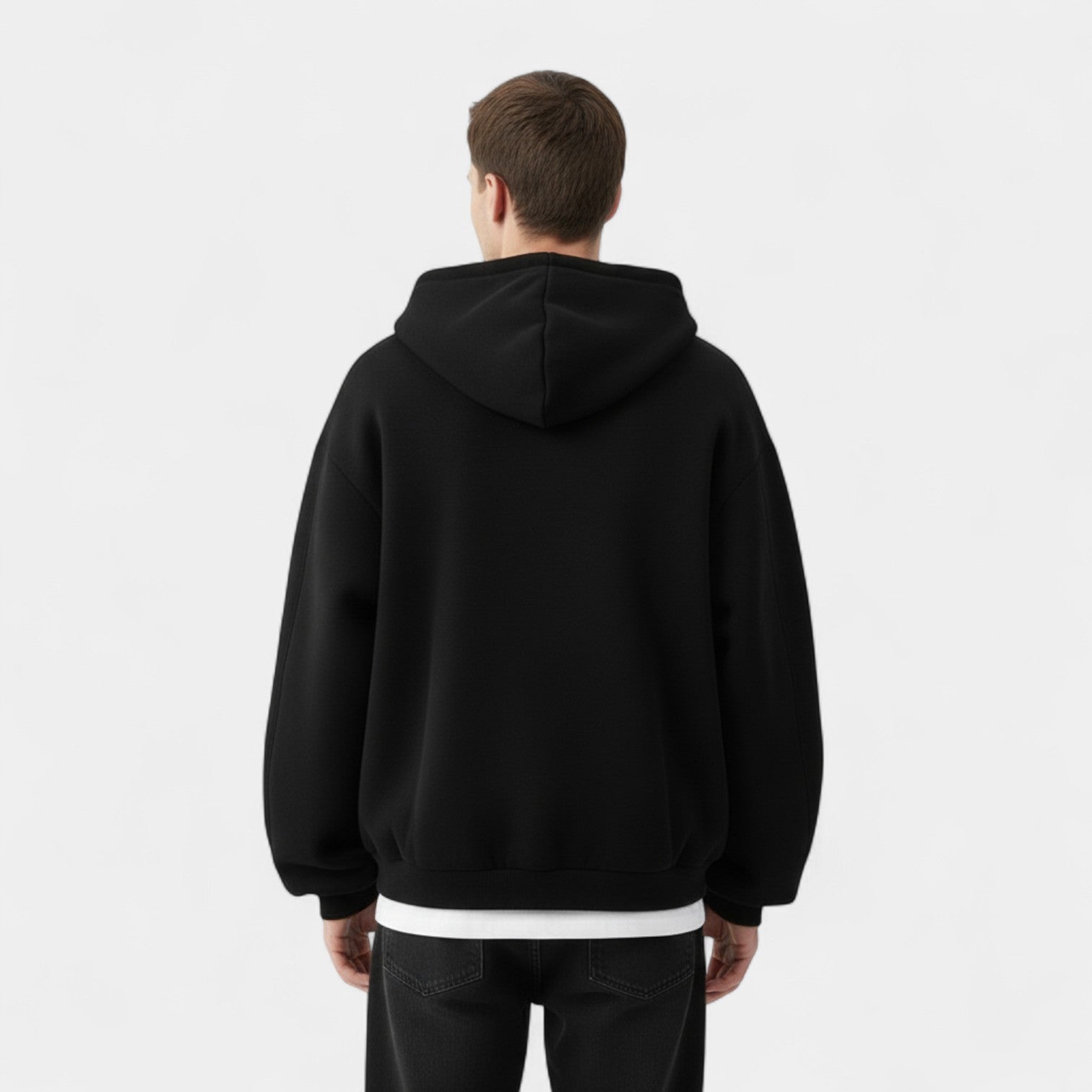 Riche | Cardigan à Capuche Homme – Double Zip Coupe Moderne