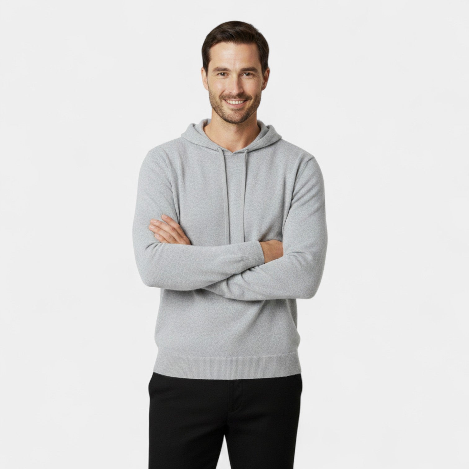 Riche | Pull à capuche homme 100% laine mérinos – Coupe ample minimaliste