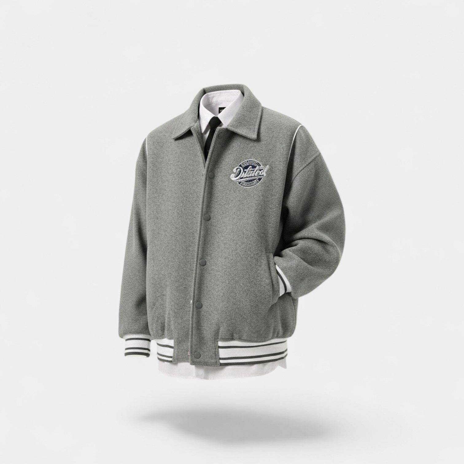 Riche | Blouson Varsity Homme – Patchwork Vintage Coupe Moderne