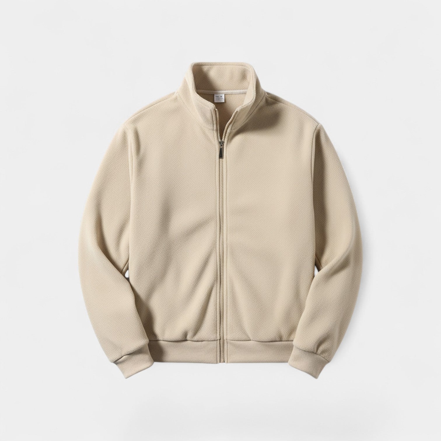 Riche | Cardigan homme en laine zippé col montant – slim, raffiné, maille quotidienne