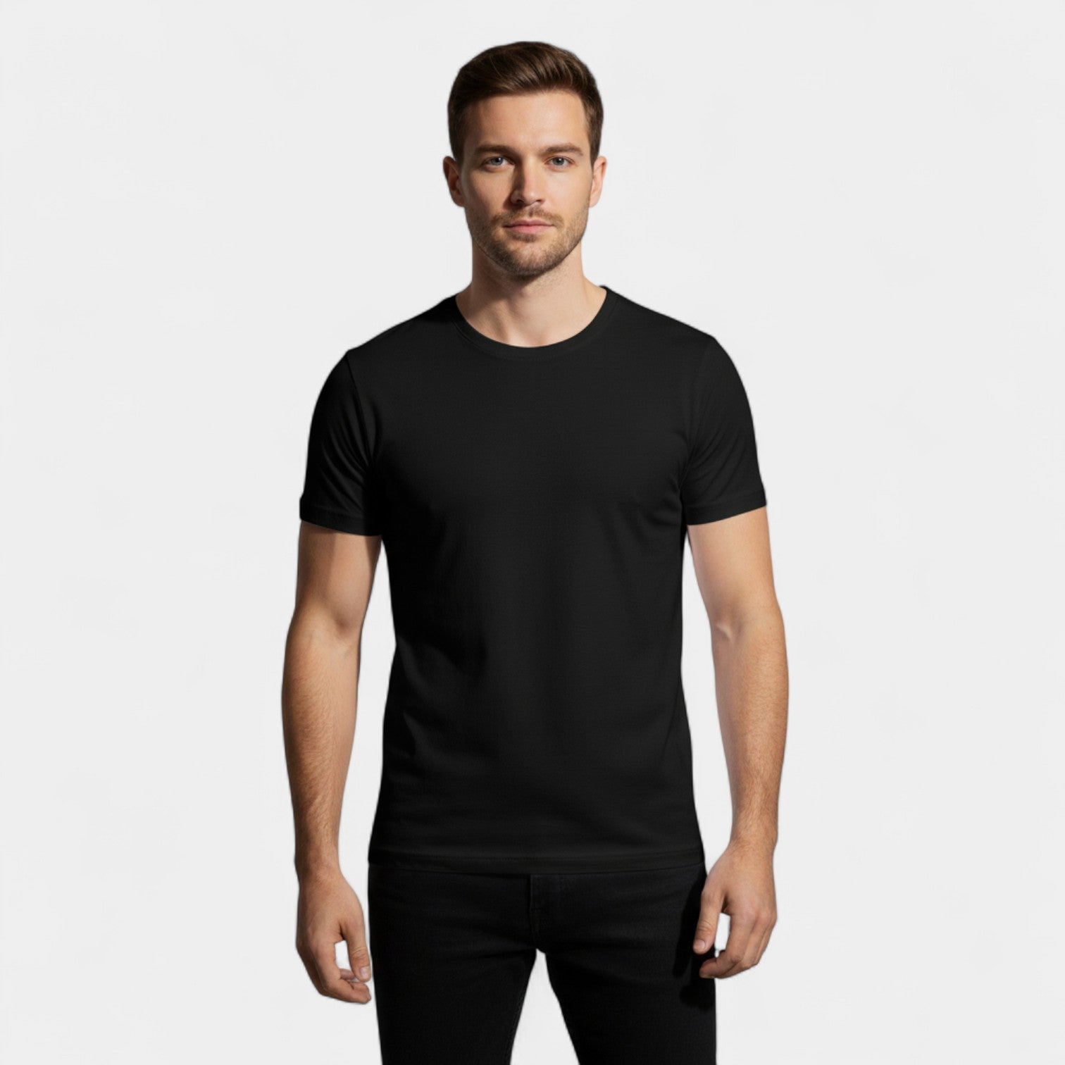 Riche | Lot de 3 t-shirts homme col rond coton épais – raffinés, durables, essentiels du quotidien