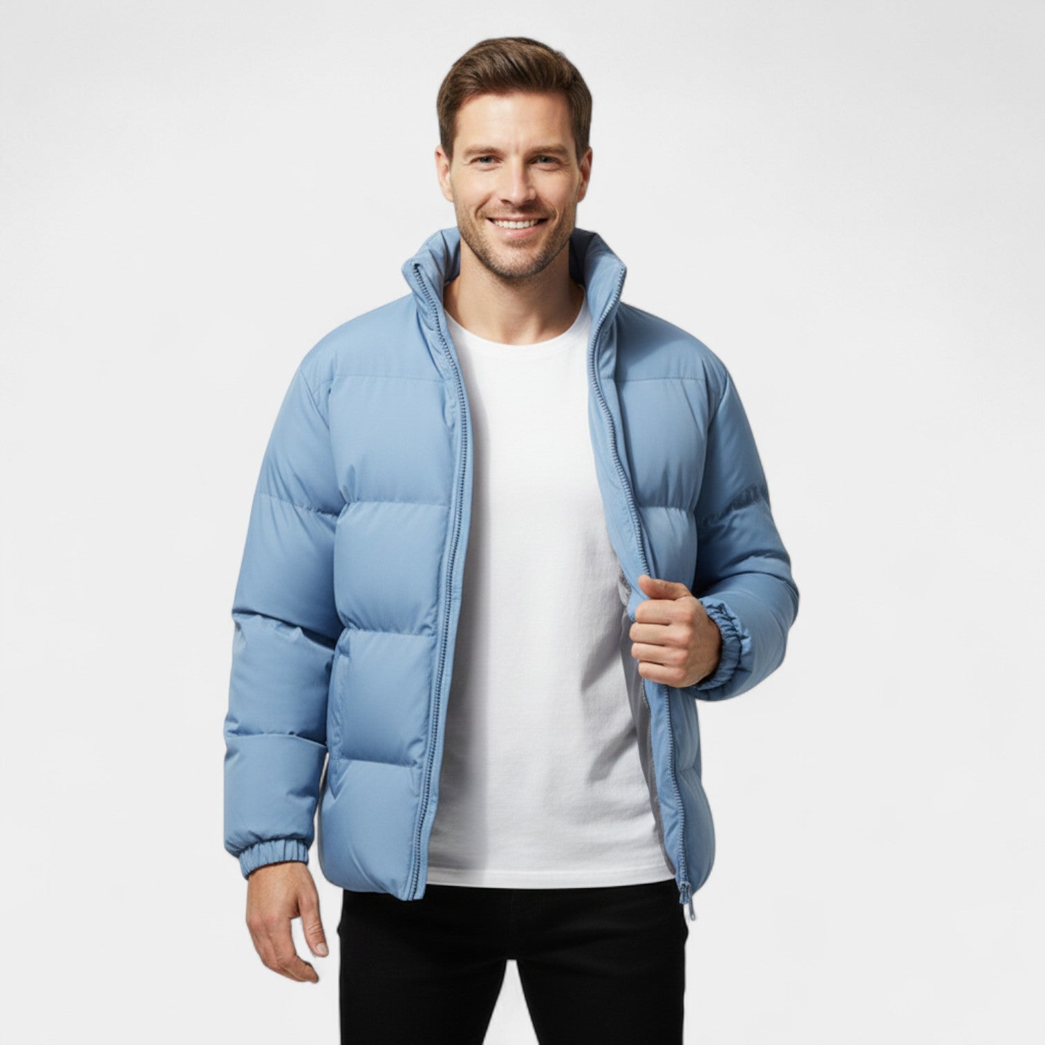 Riche | Doudoune homme coton matelassée coupe ample – chaude, raffinée, silhouette moderne