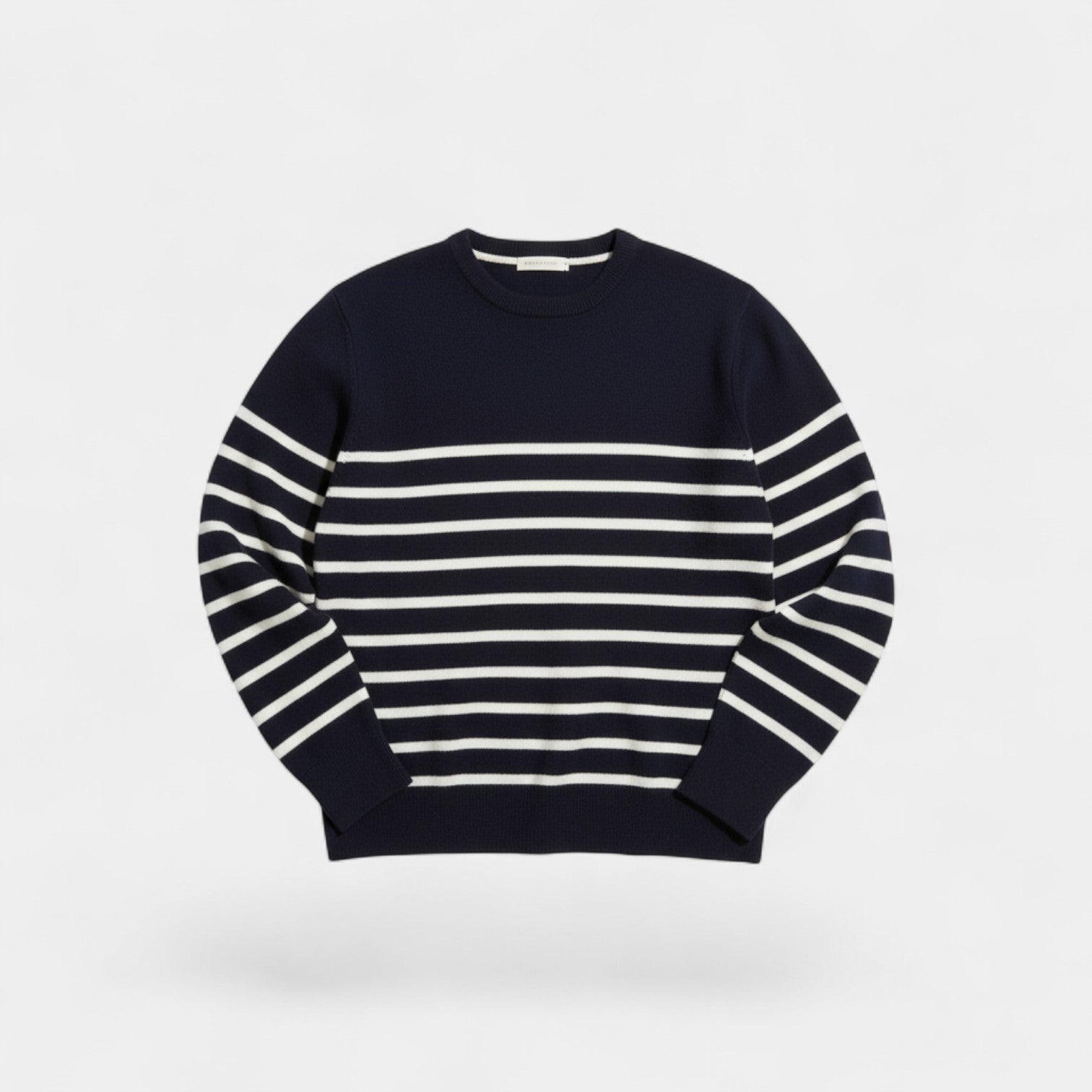 Riche | Pull Rayé Homme en Maille – Col Rond Coupe Ample