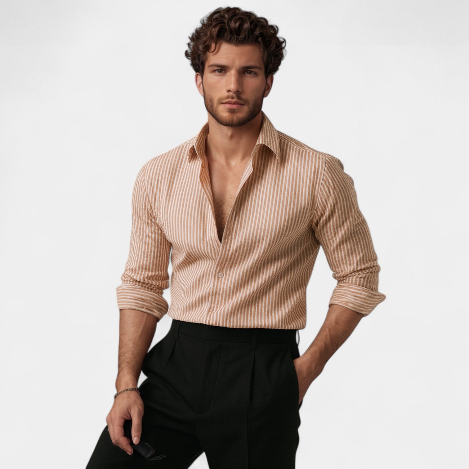 Riche | Cotton Chemise Rayée - Riviera Fit