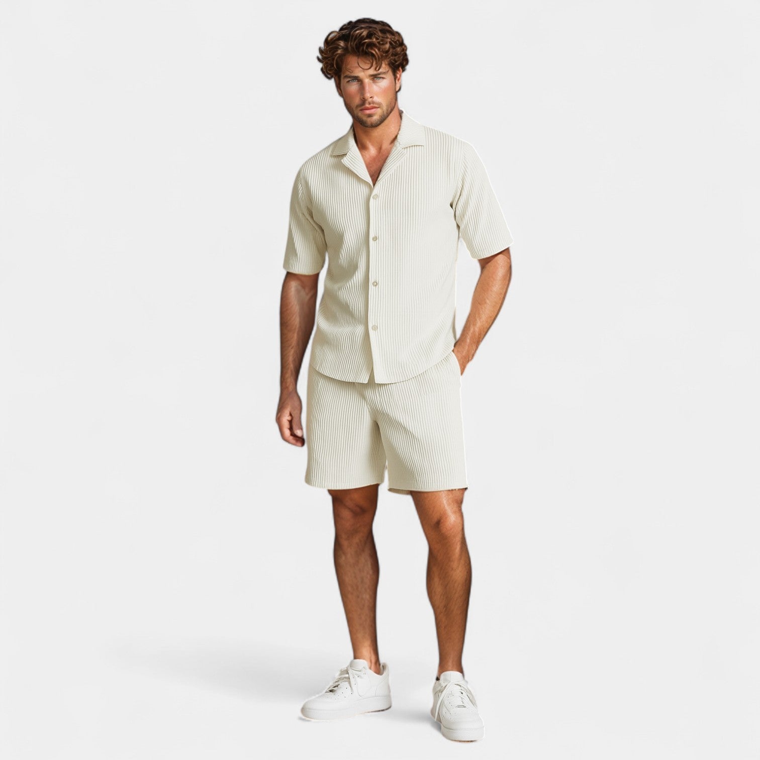 Riche | Velours côtelé - ensemble chic et ajusté