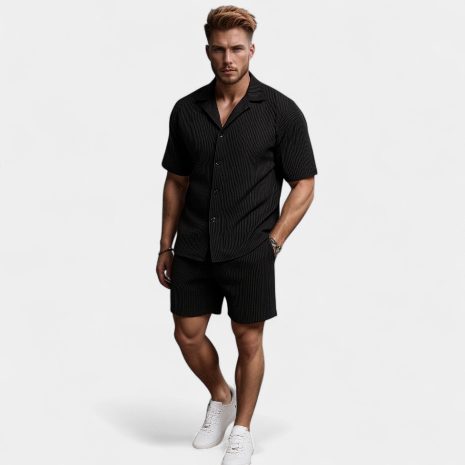 Riche | Velours côtelé - ensemble chic et ajusté