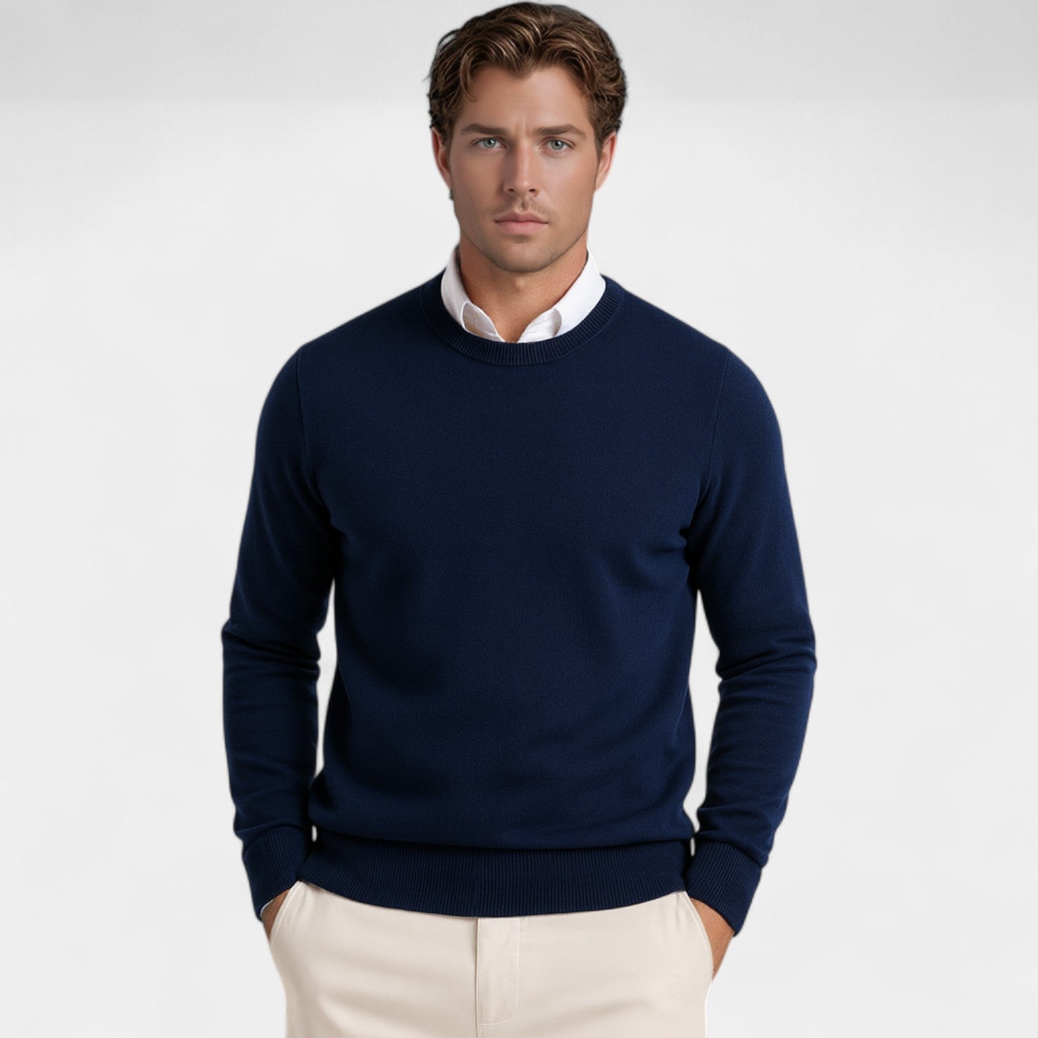 Riche | Pull homme coupe slim – Pull minimaliste casual