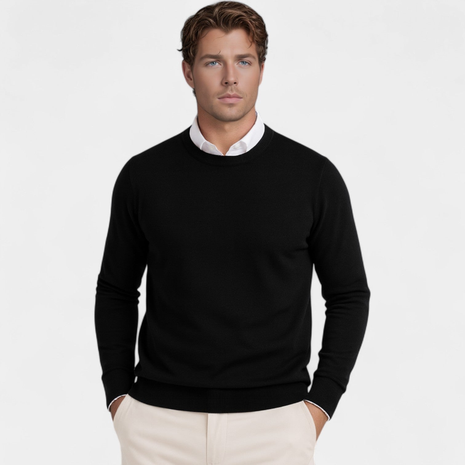 Riche | Pull homme coupe slim – Pull minimaliste casual