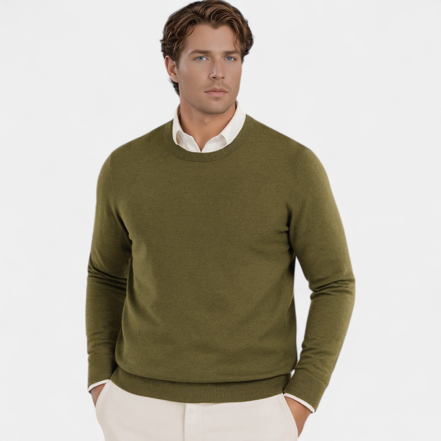 Riche | Pull homme coupe slim – Pull minimaliste casual