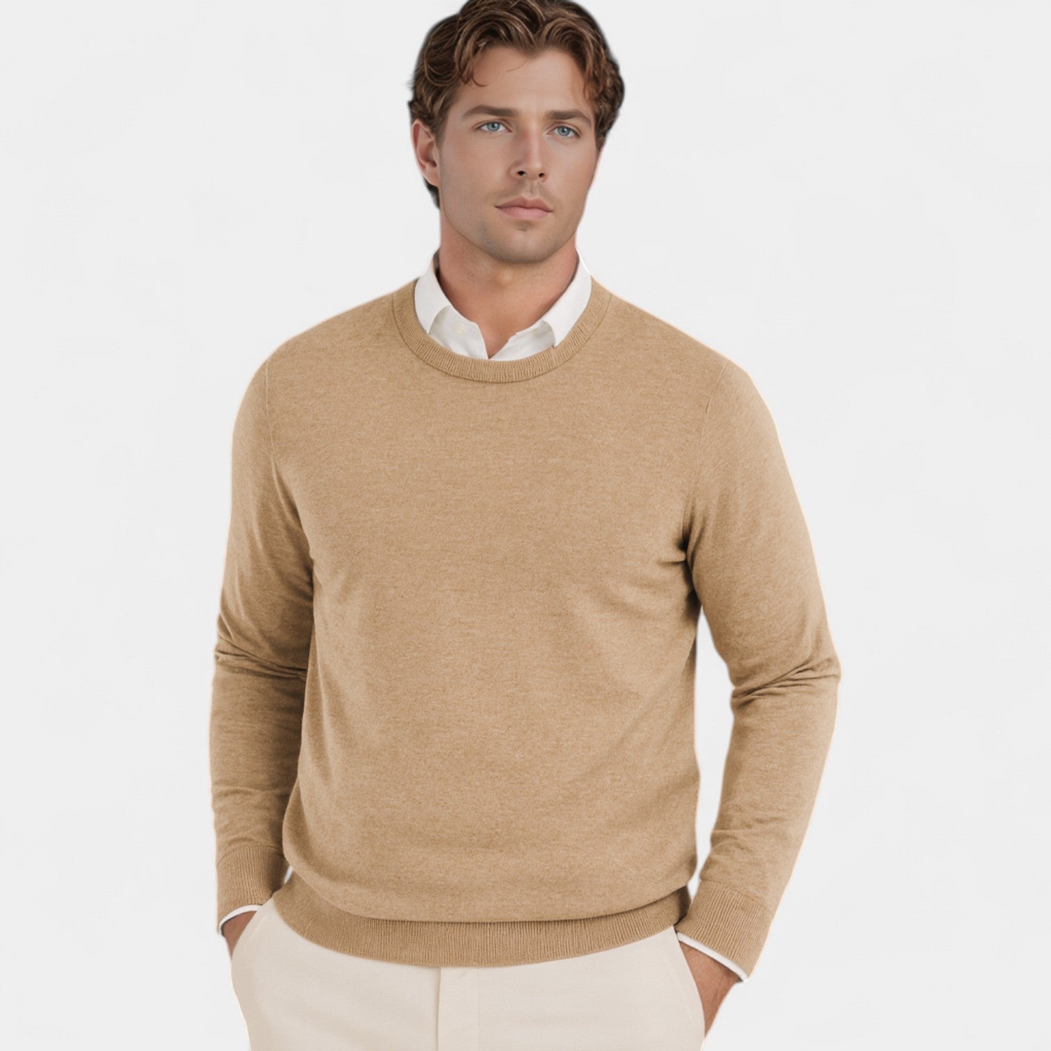 Riche | Pull homme coupe slim – Pull minimaliste casual