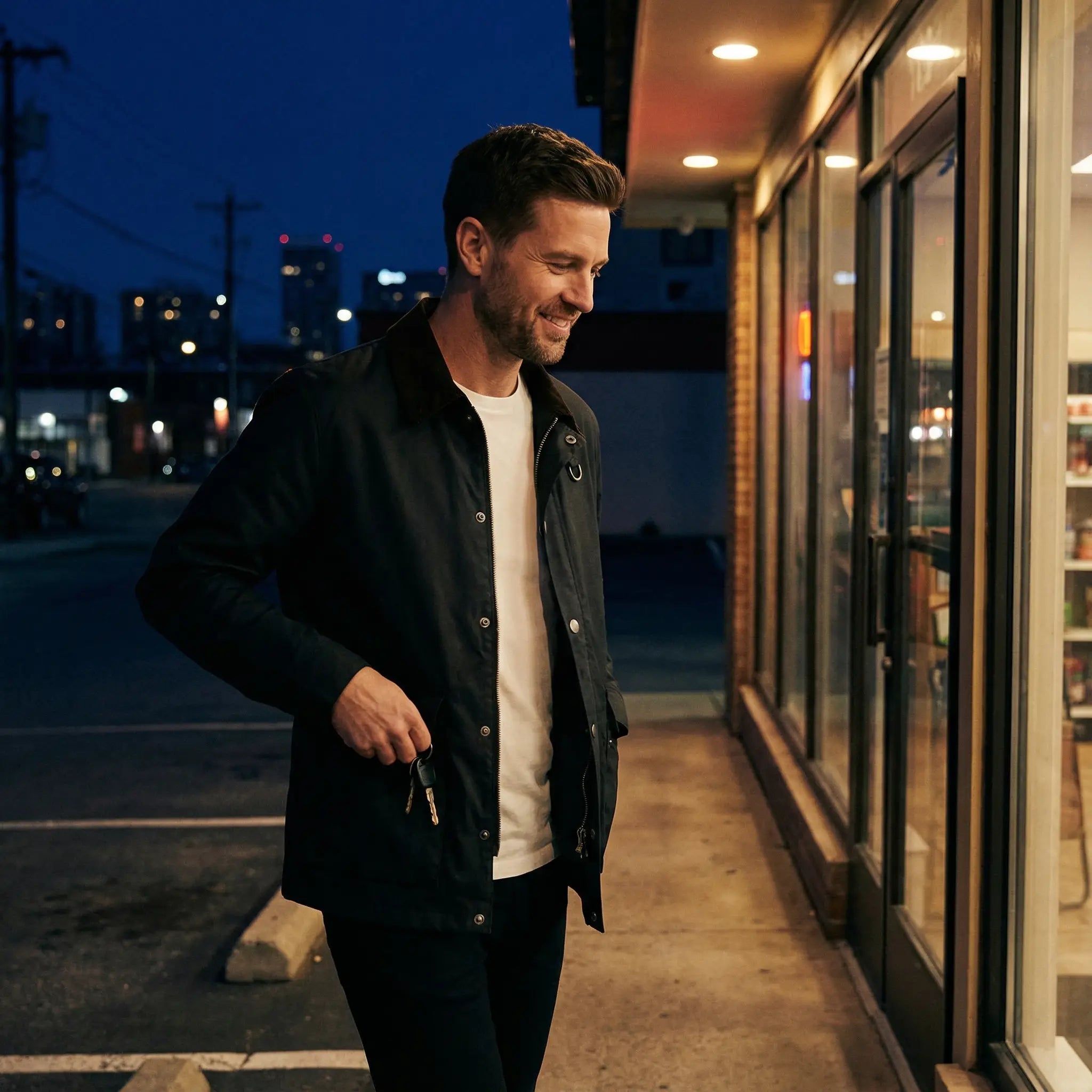 Riche | Veste homme en coton coupe-vent multi-poches – coupe ample, raffinée, utilité quotidienne