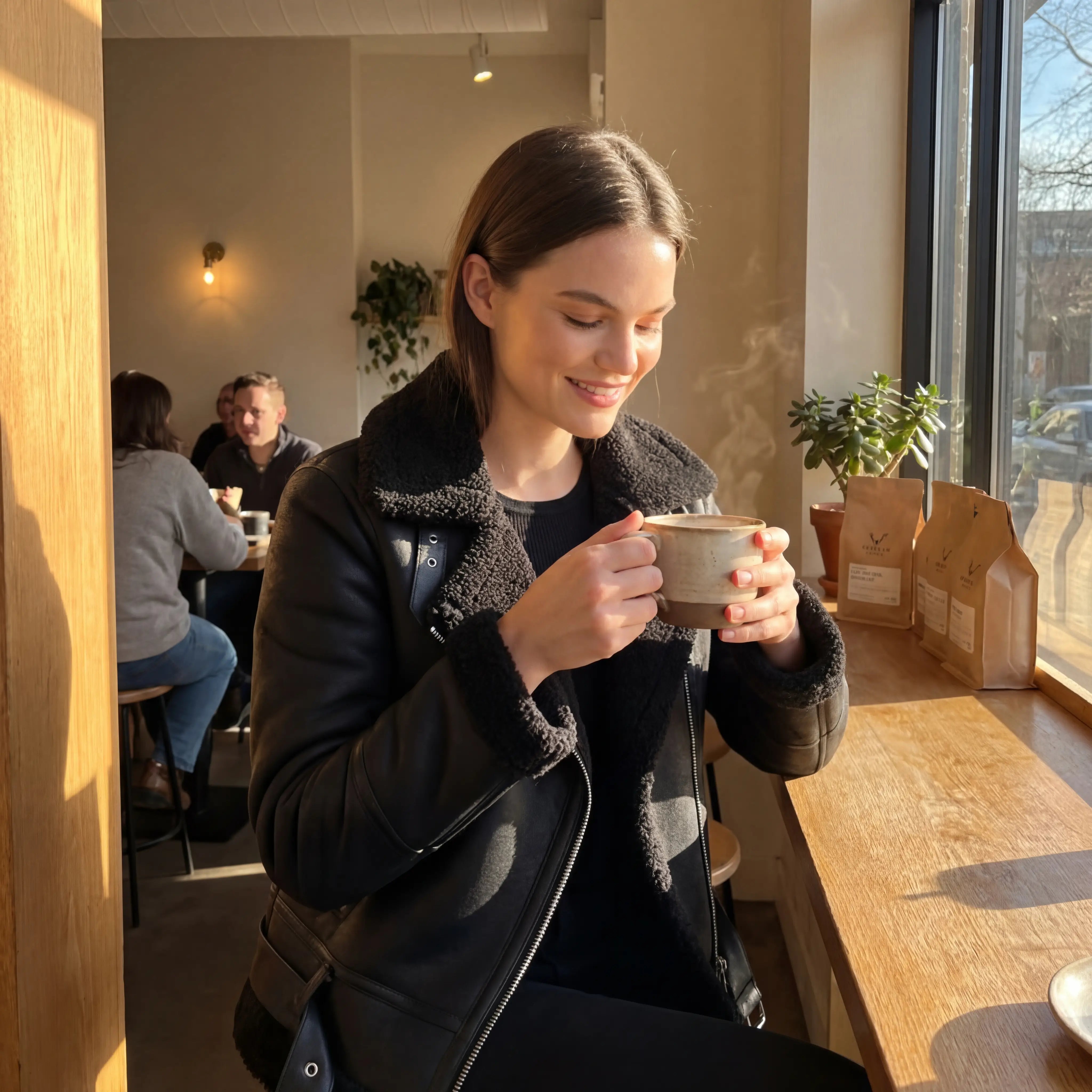 Riche | Veste Femme en Daim et Laine d’Agneau Hiver