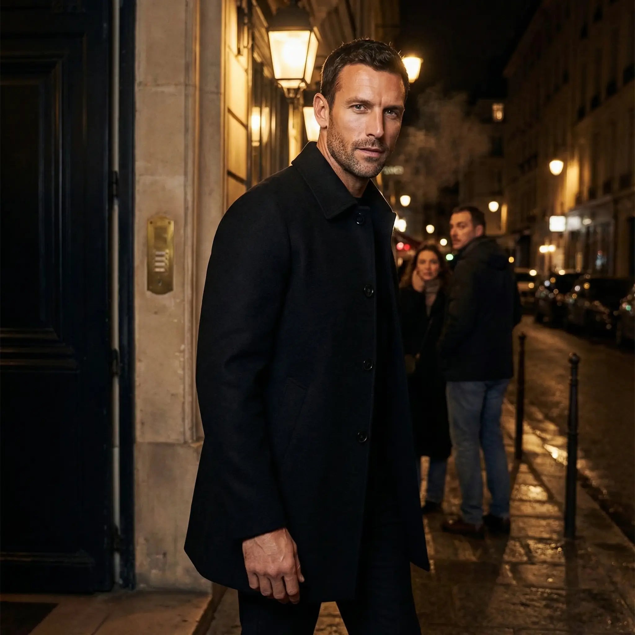 Riche | Manteau trench homme laine à revers – intemporel et raffiné