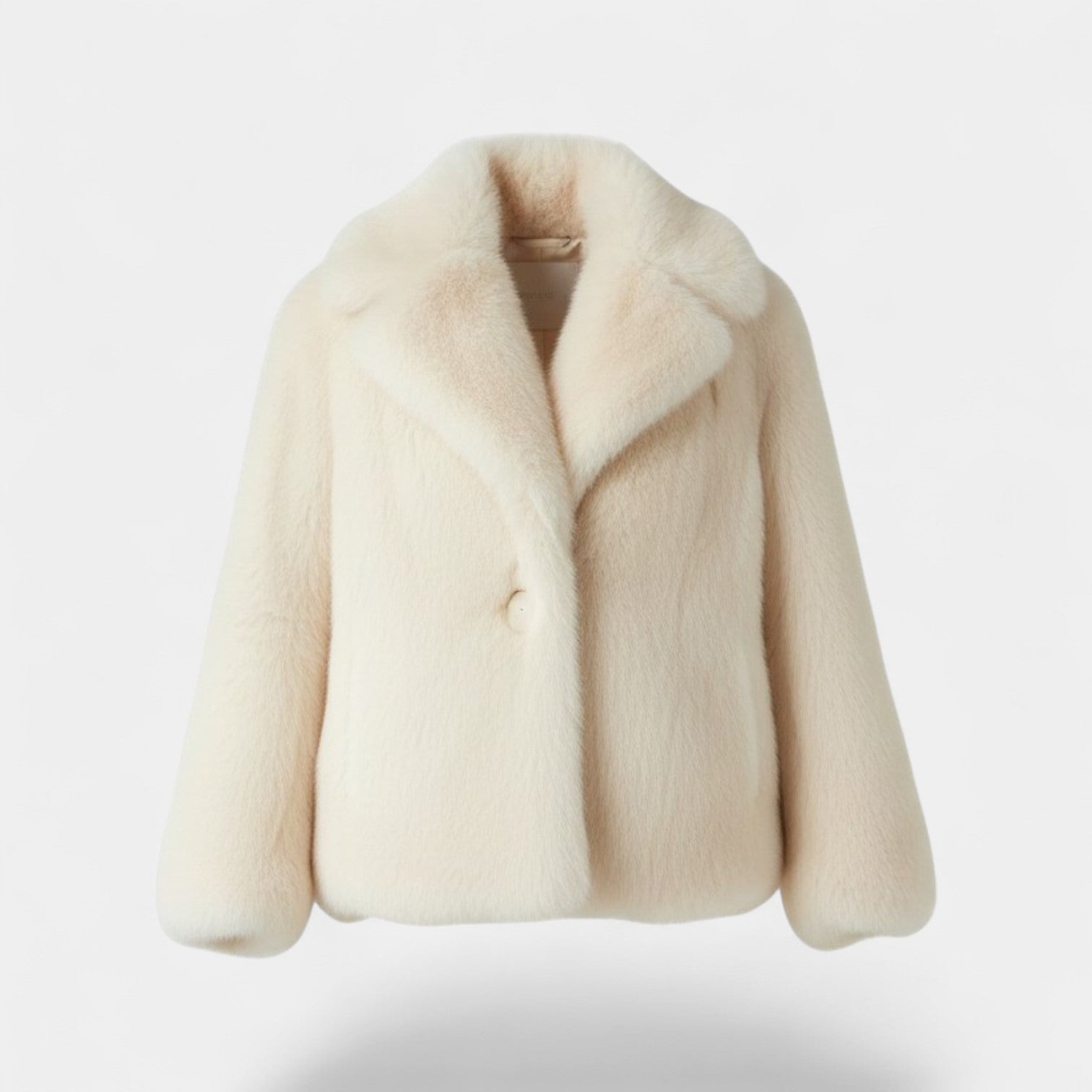 Riche | Manteau d’Hiver Femme en Chiffon, Laine et Fourrure