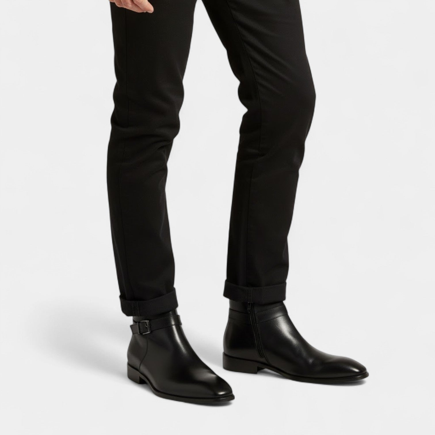 Riche | Bottes Chelsea homme en cuir PU