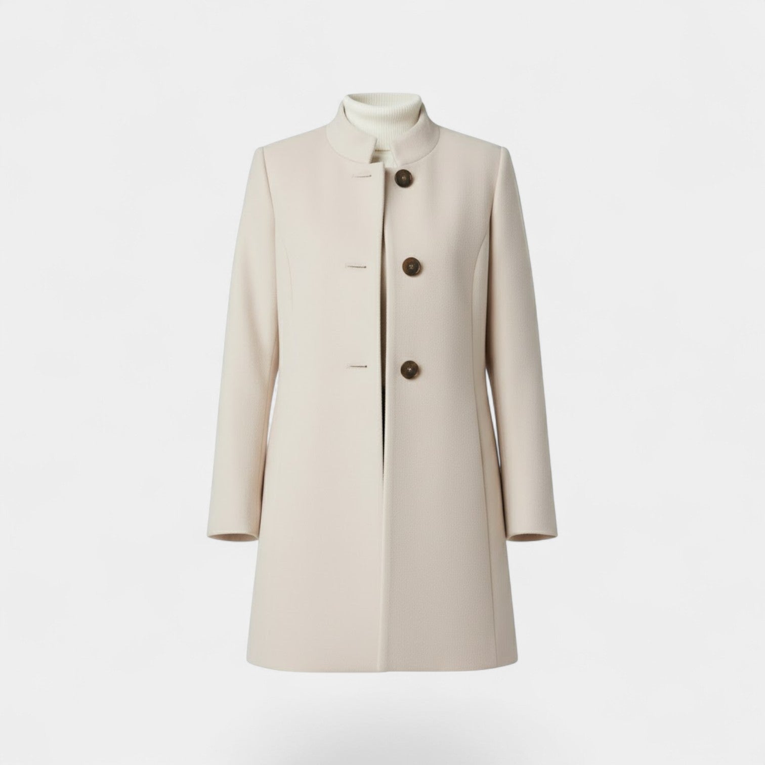 Riche | Manteau Femme Long en Tissu Mélangé