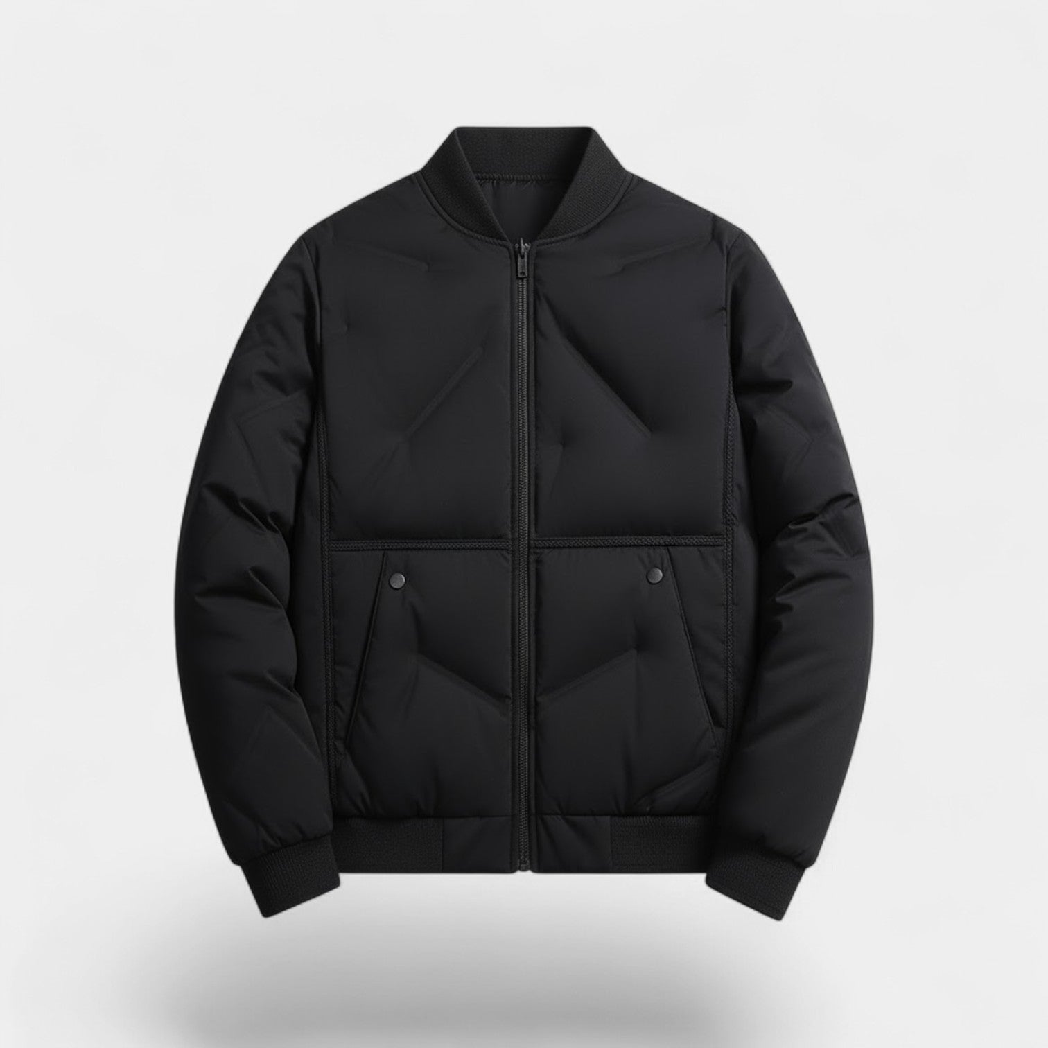 Riche | Veste Homme Matelassée en Coton – Col Montant