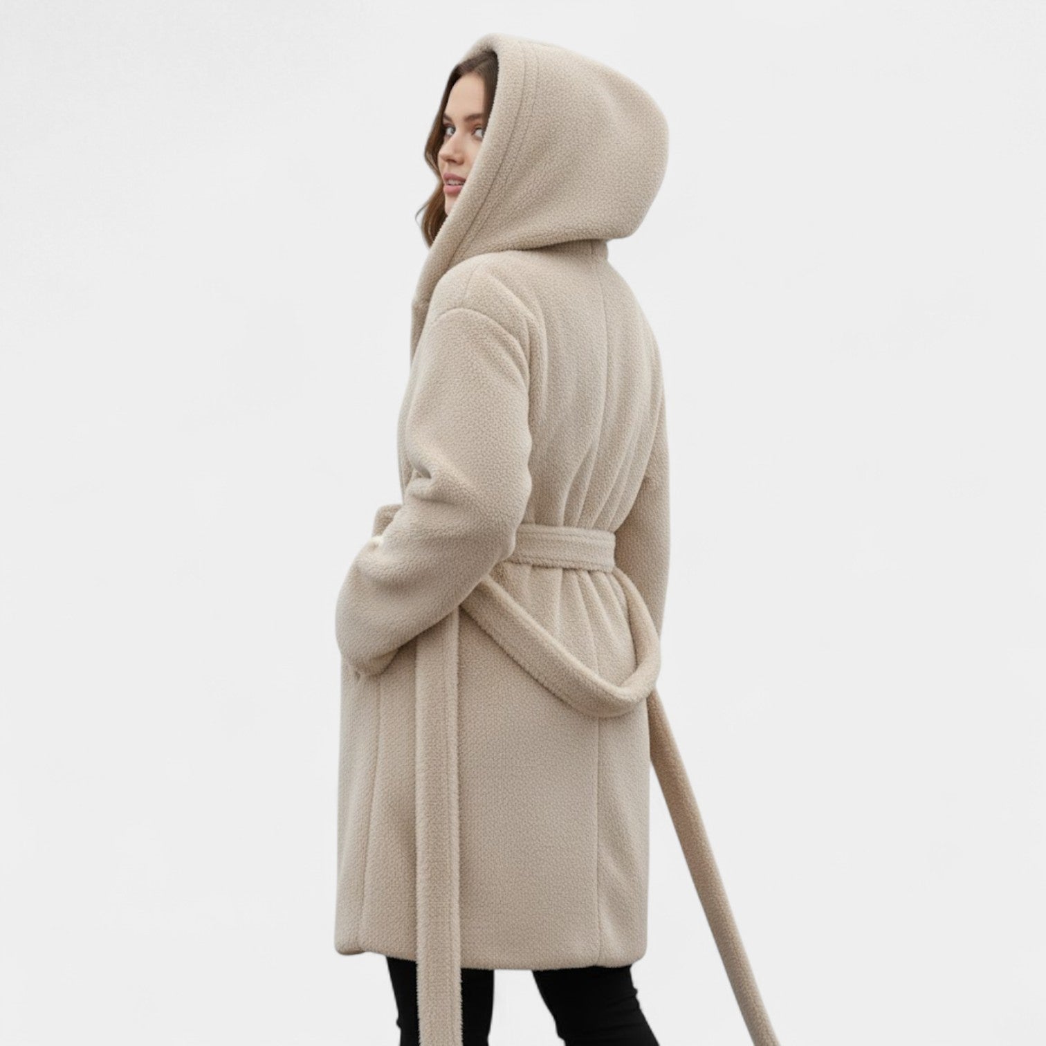 Riche | Manteau long femme en peluche