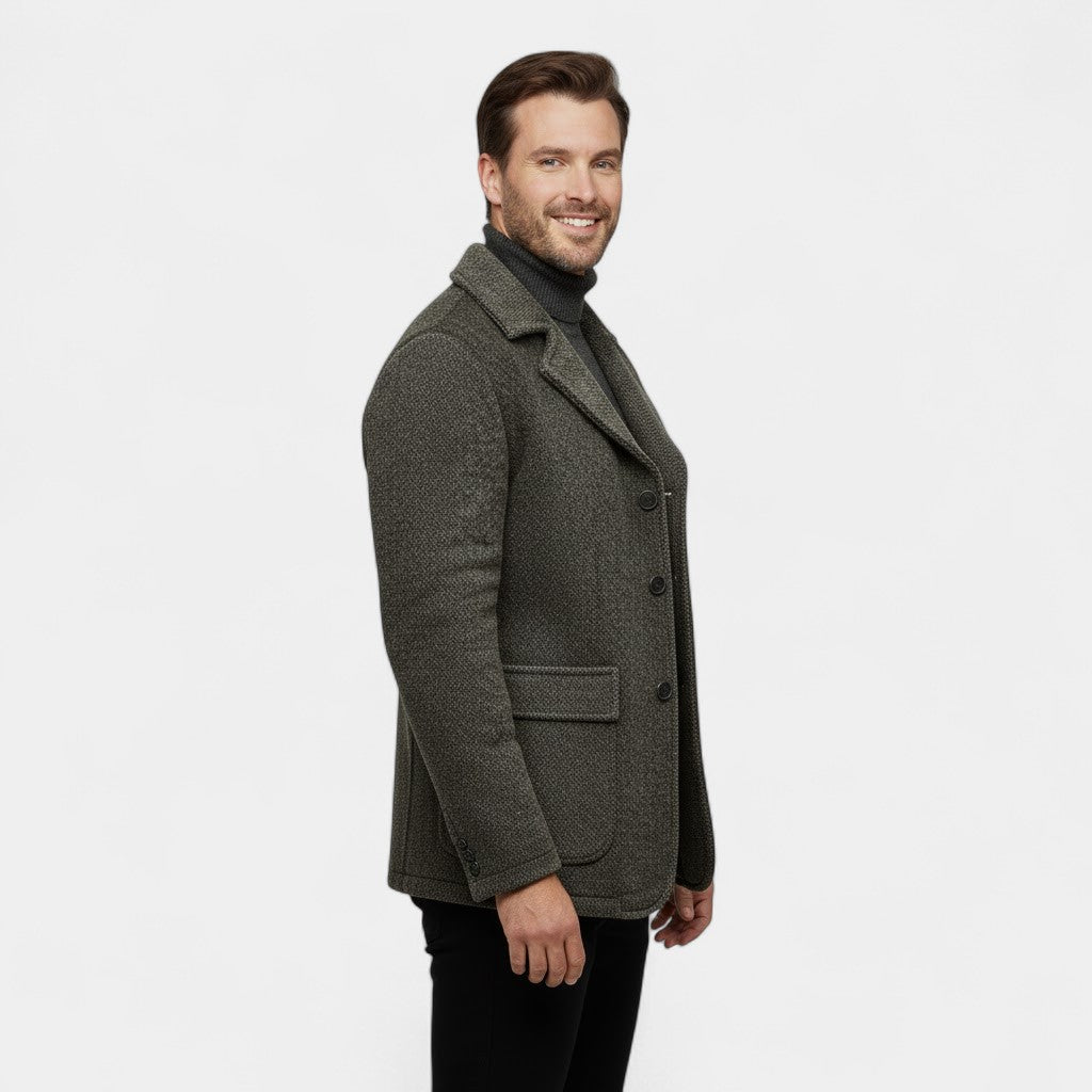 Riche | Manteau d’hiver rétro homme en laine