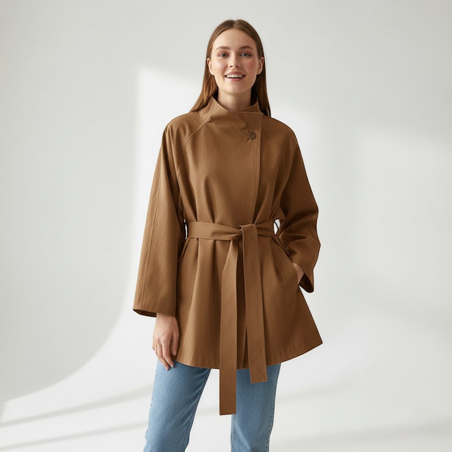Riche | Manteau femme long en coton