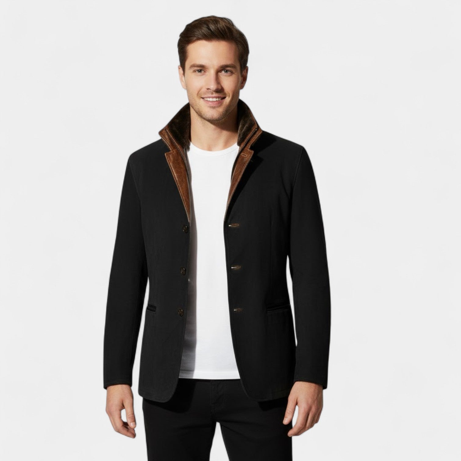 Riche | Veste vintage homme en suède