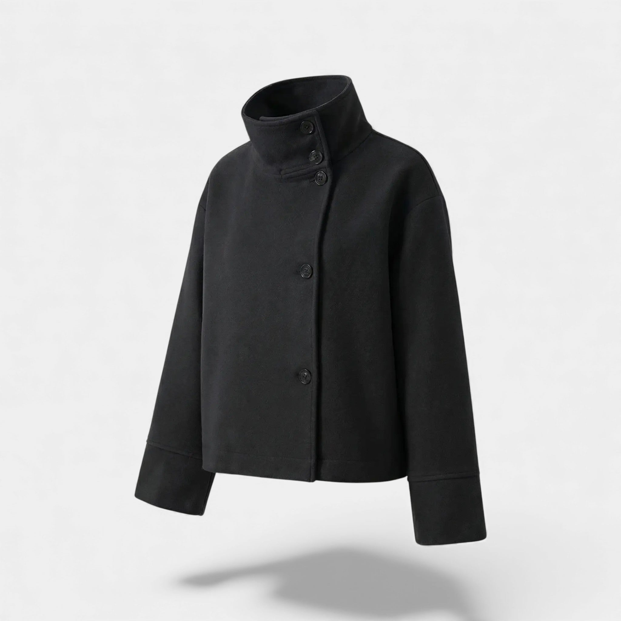 Riche | Manteau femme en laine à col montant
