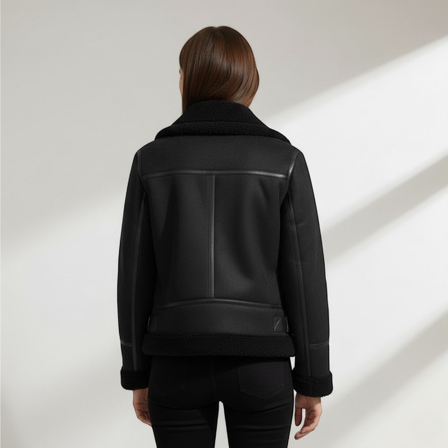 Riche | Veste Femme en Daim et Laine d’Agneau Hiver