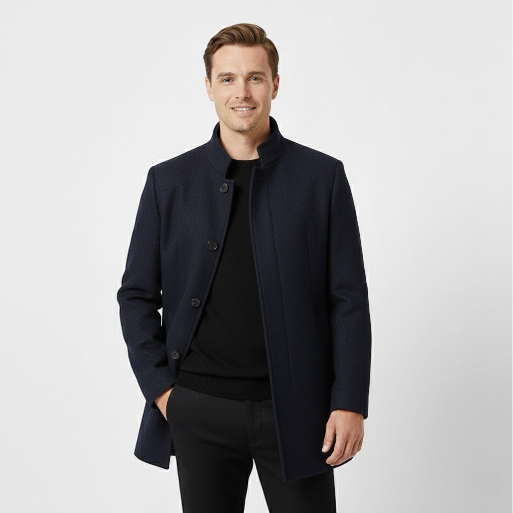 Riche | Manteau homme épaissi en laine mérinos