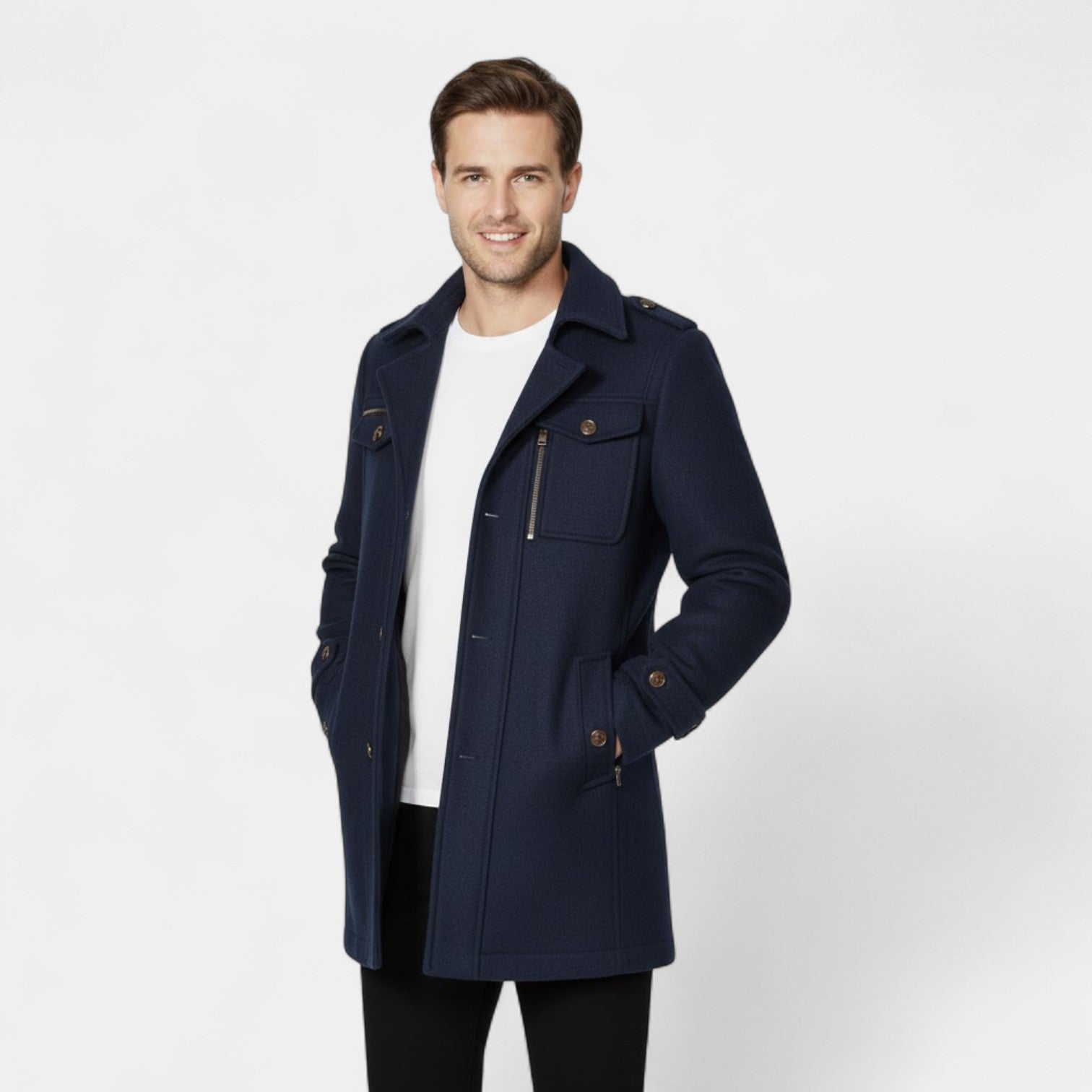 Riche | Manteau homme mi-long en laine
