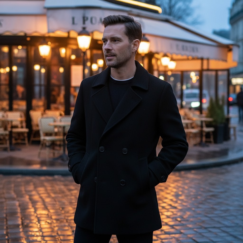 Riche | Manteau Homme en Laine – Mi-Long à Double Face