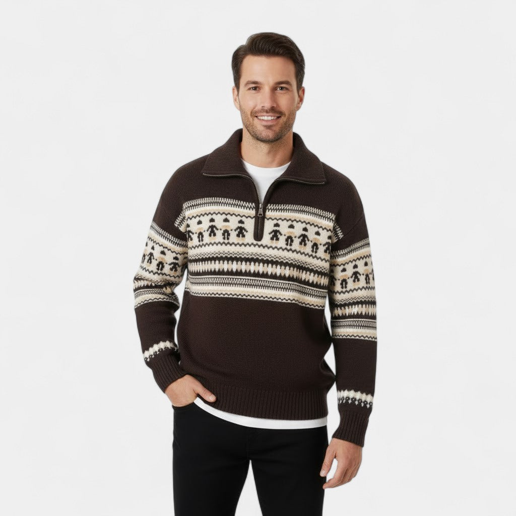 Riche | Pull homme en tissu technique duveteux