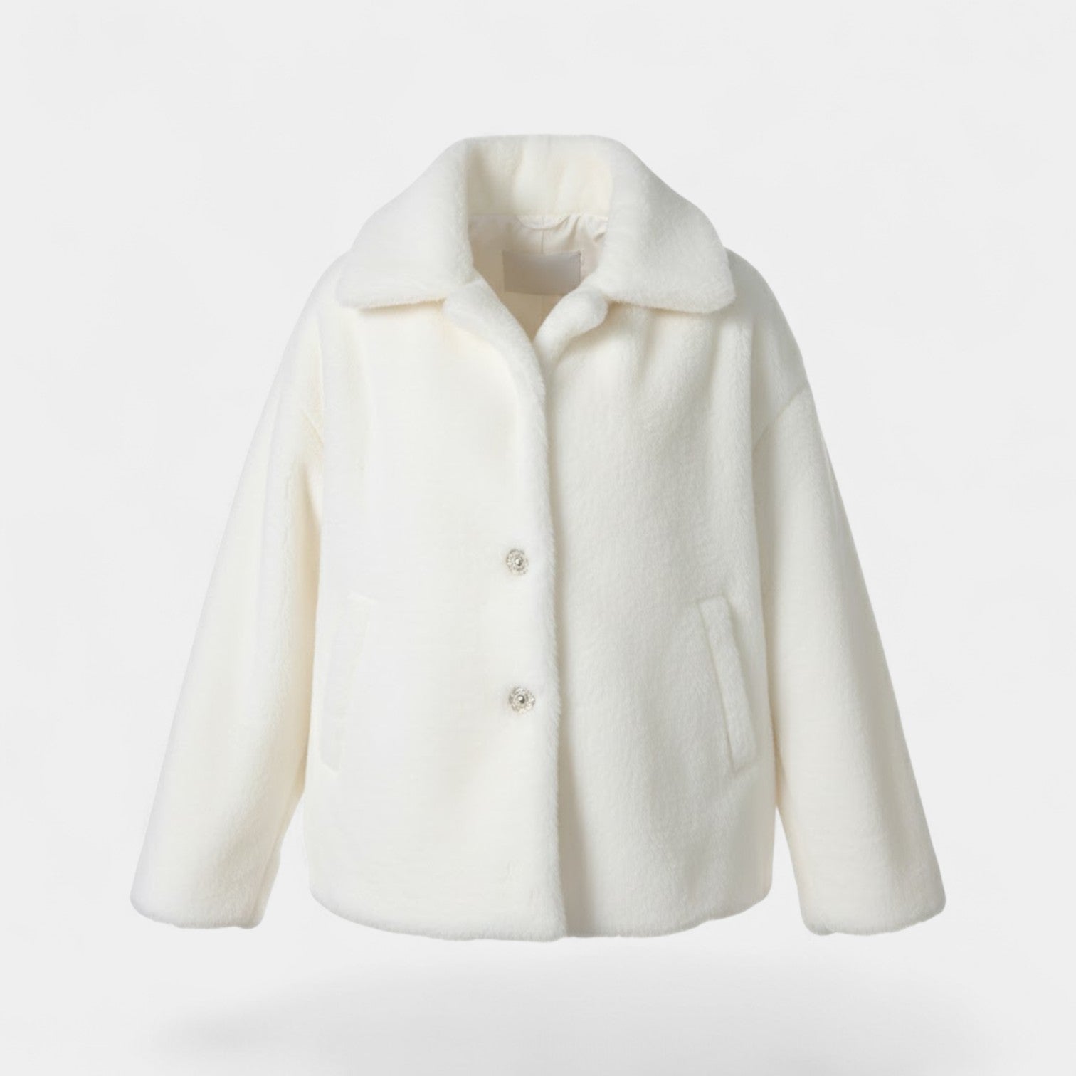 Riche | Manteau d’Hiver Femme à Revers en Fourrure Douce