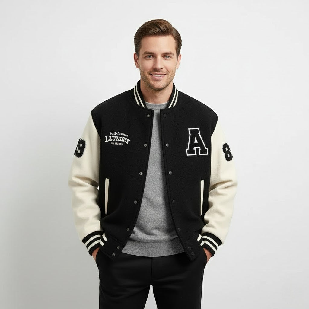 Riche | Veste Varsity en Cachemire Homme