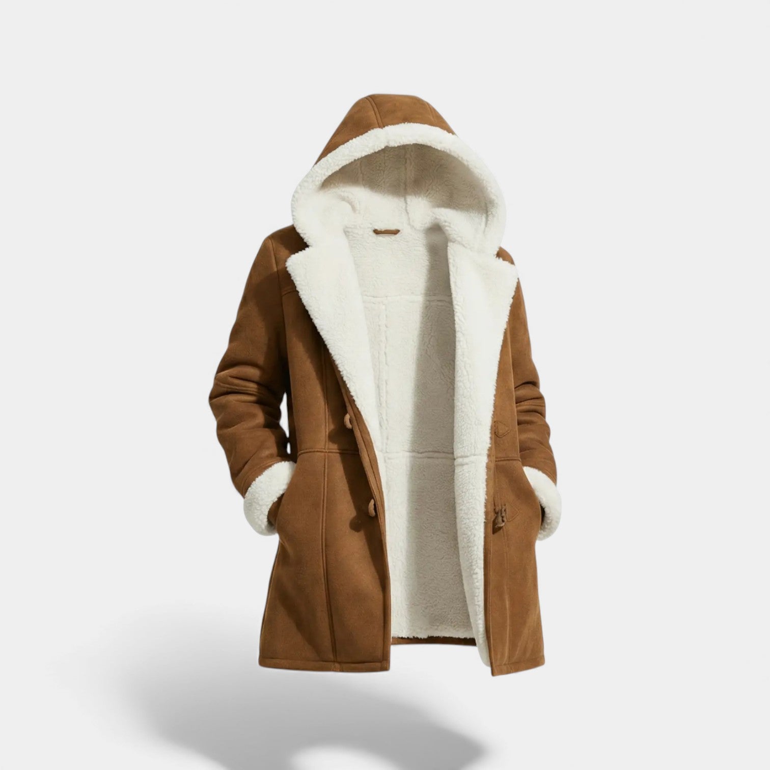 Riche | Veste d’hiver femme à capuche doublée sherpa