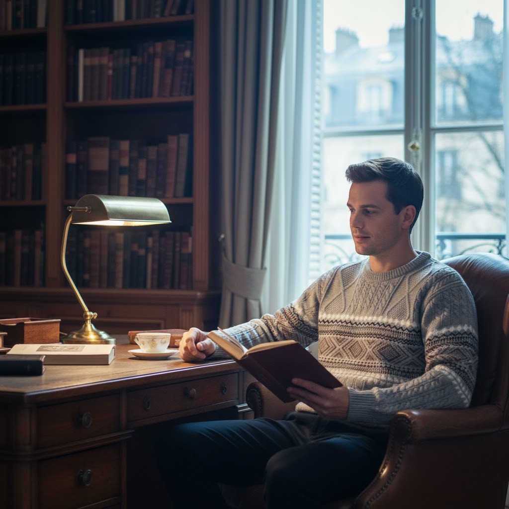 Riche | Pull homme en coton à col rond