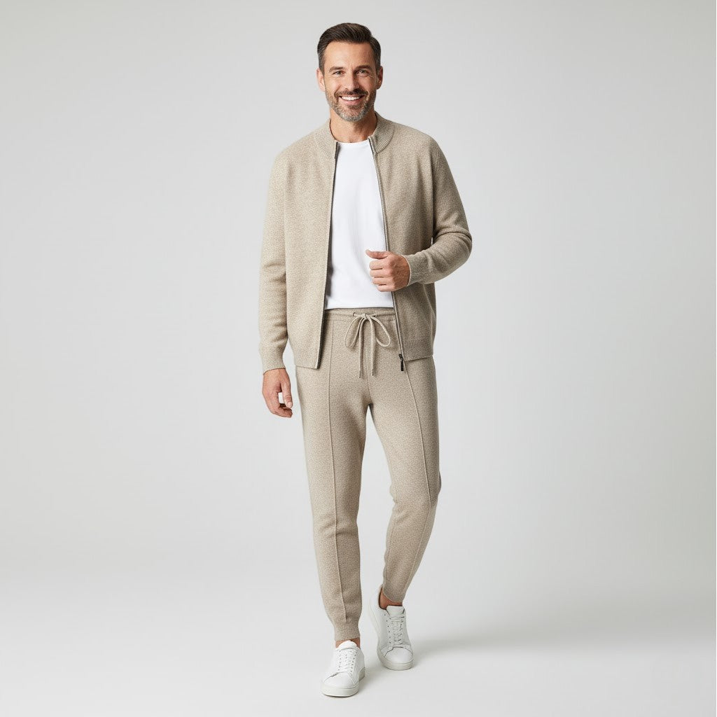 Riche | Ensemble cachemire homme maille – style quotidien raffiné