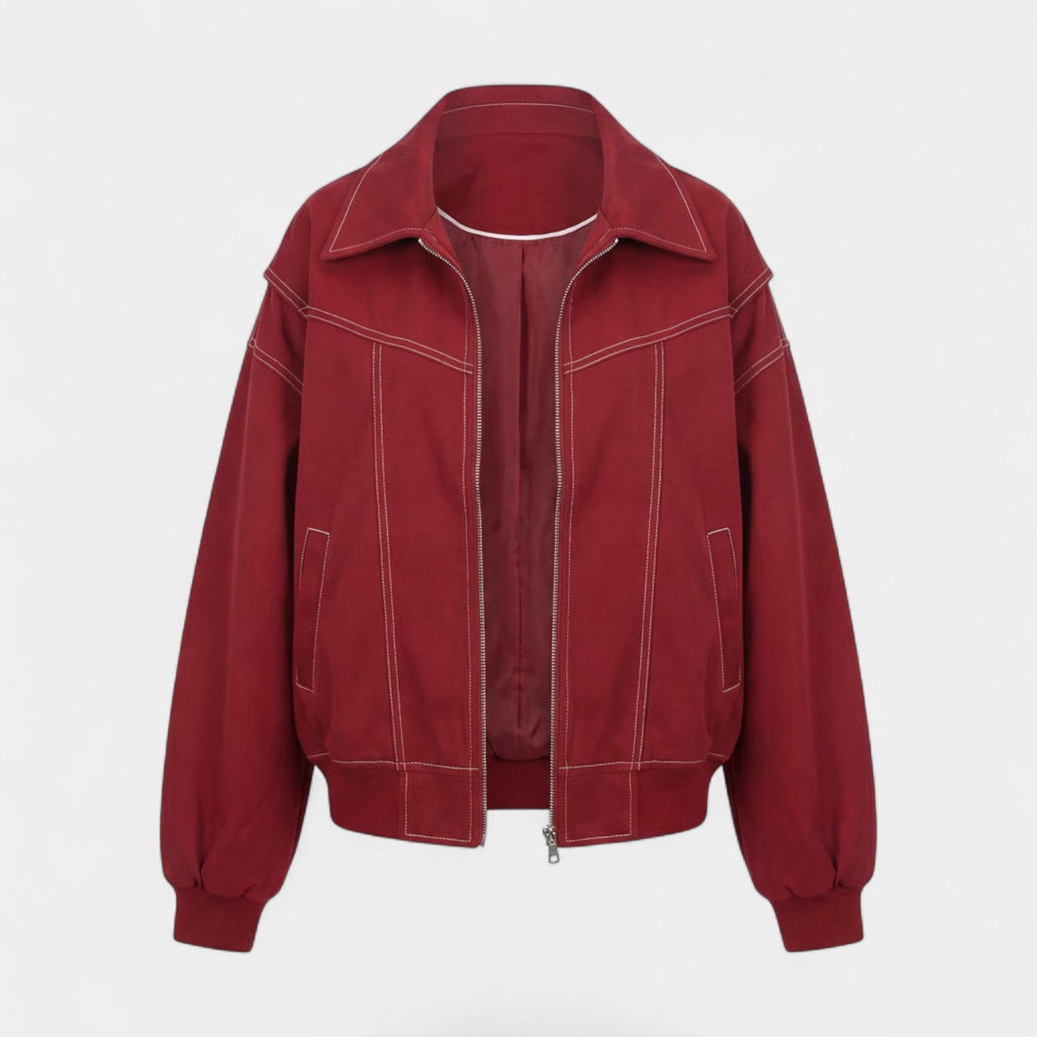 Riche | Veste Moto Zippée Effet Cuir pour Femme