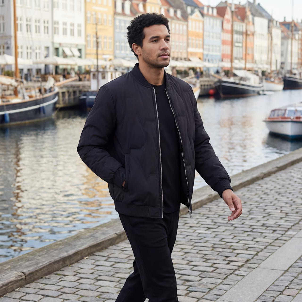 Riche | Veste d’Hiver Matelassée Doublée Peluche pour Homme