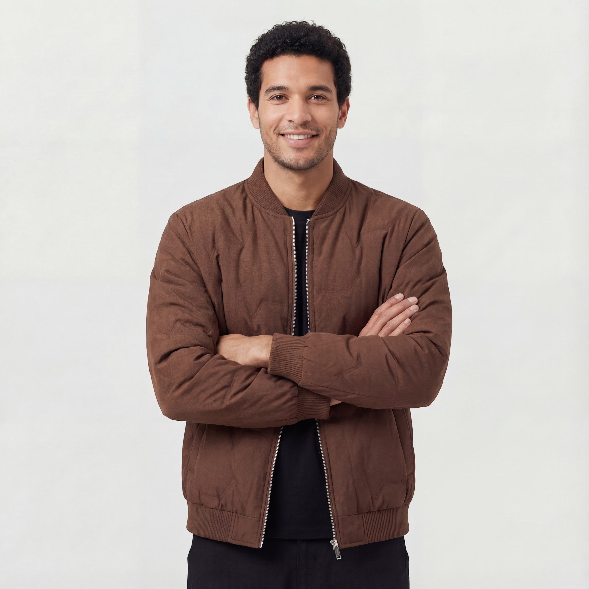 Riche | Veste d’Hiver Matelassée Doublée Peluche pour Homme