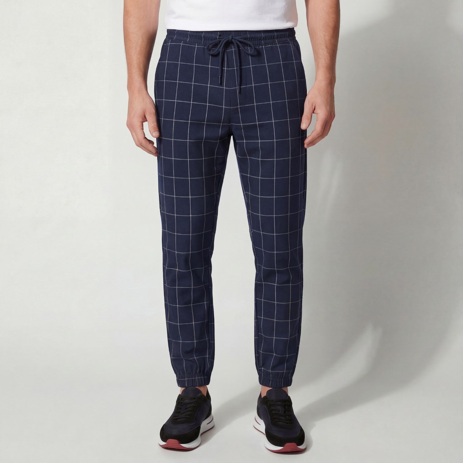 Riche | Pantalon homme en coton à carreaux