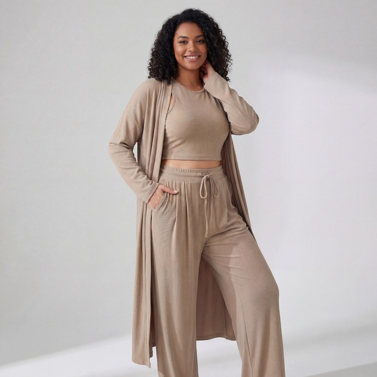 Riche | Ensemble Décontracté Femme Trois Pièces Stretch