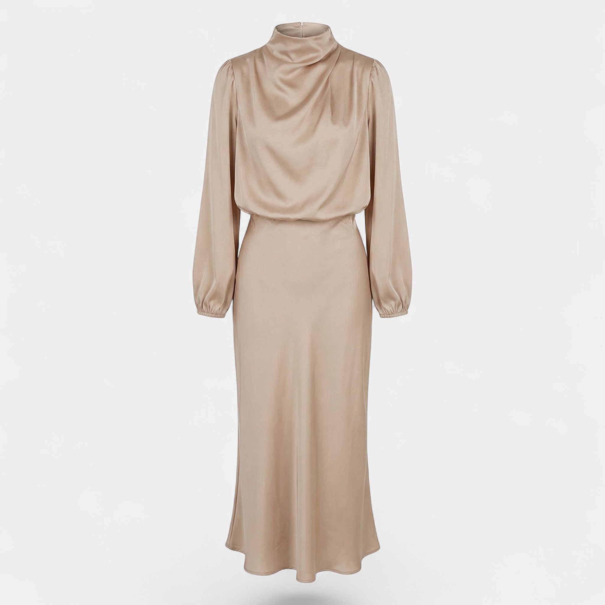 Riche | Robe satinée à col licou femme