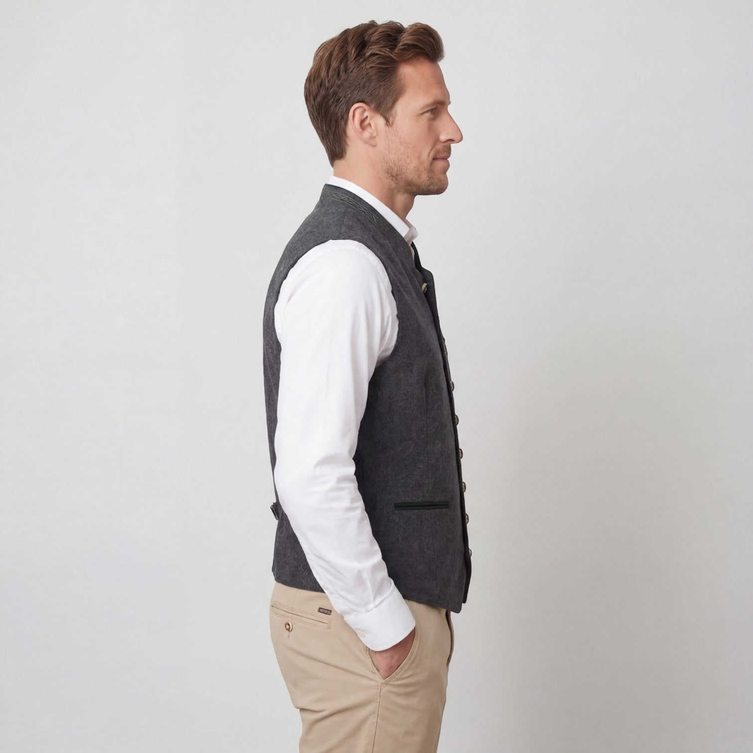 Riche | Gilet homme en laine mélangée