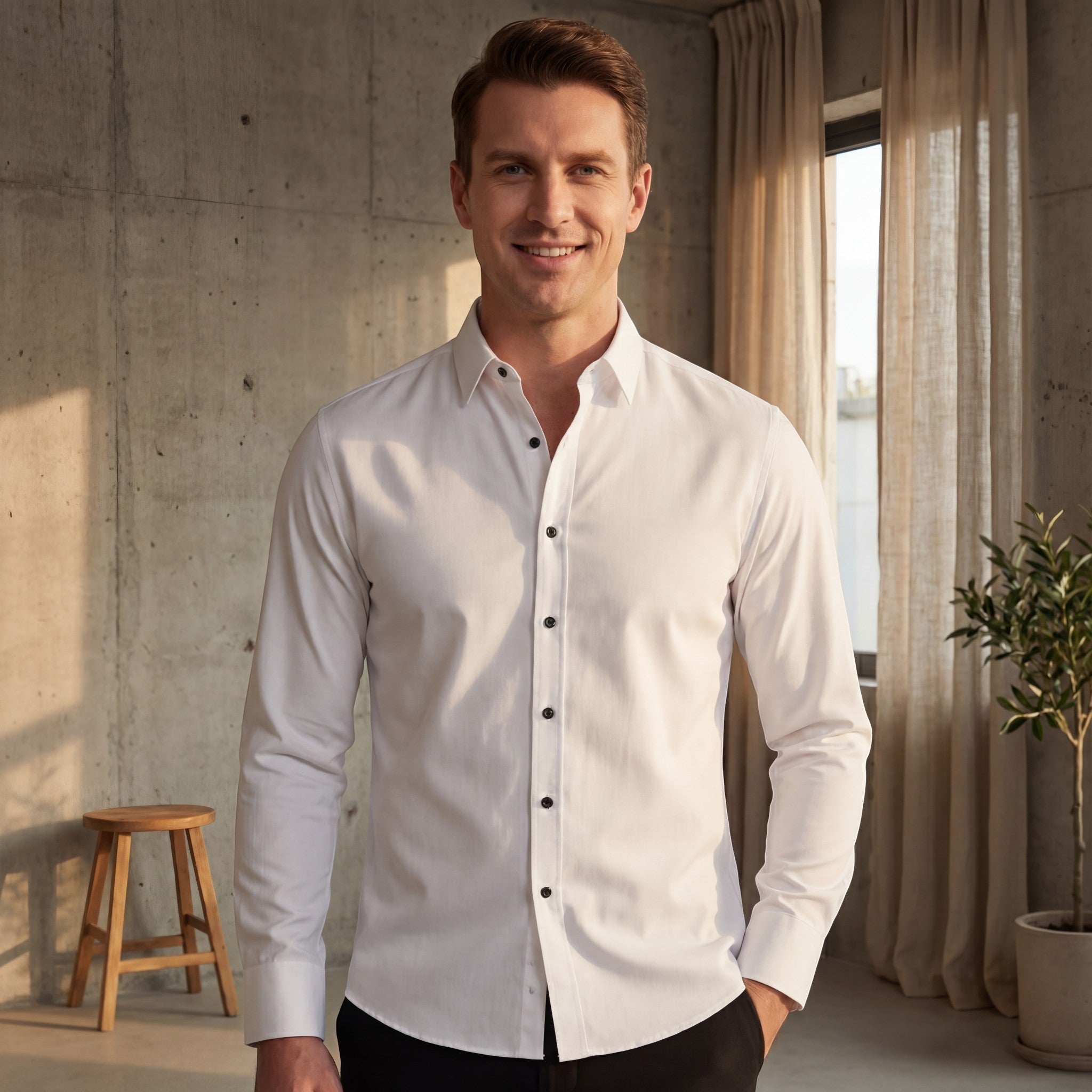 Riche | Chemise homme en coton fin