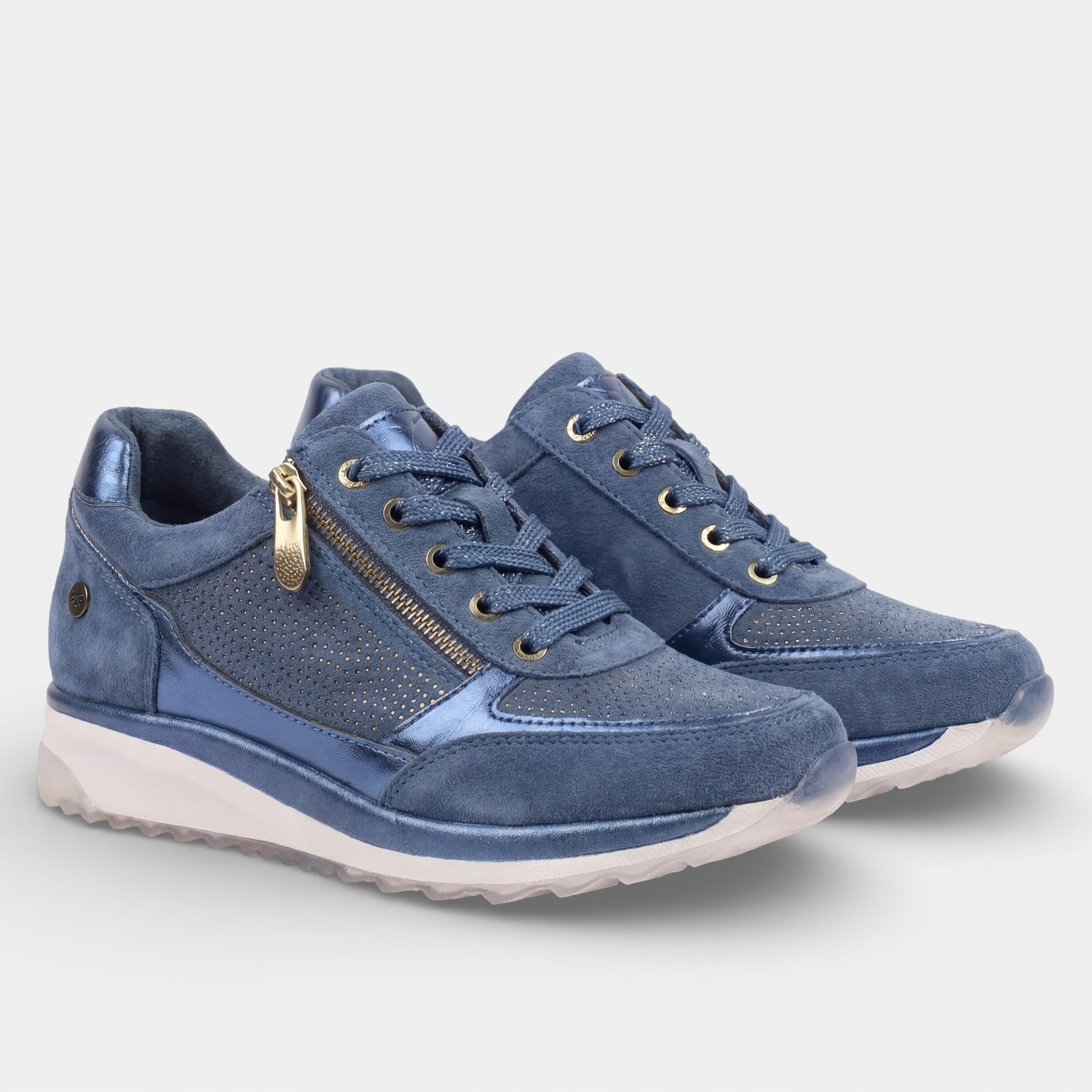 Riche | Sneakers à plateforme en cuir femme