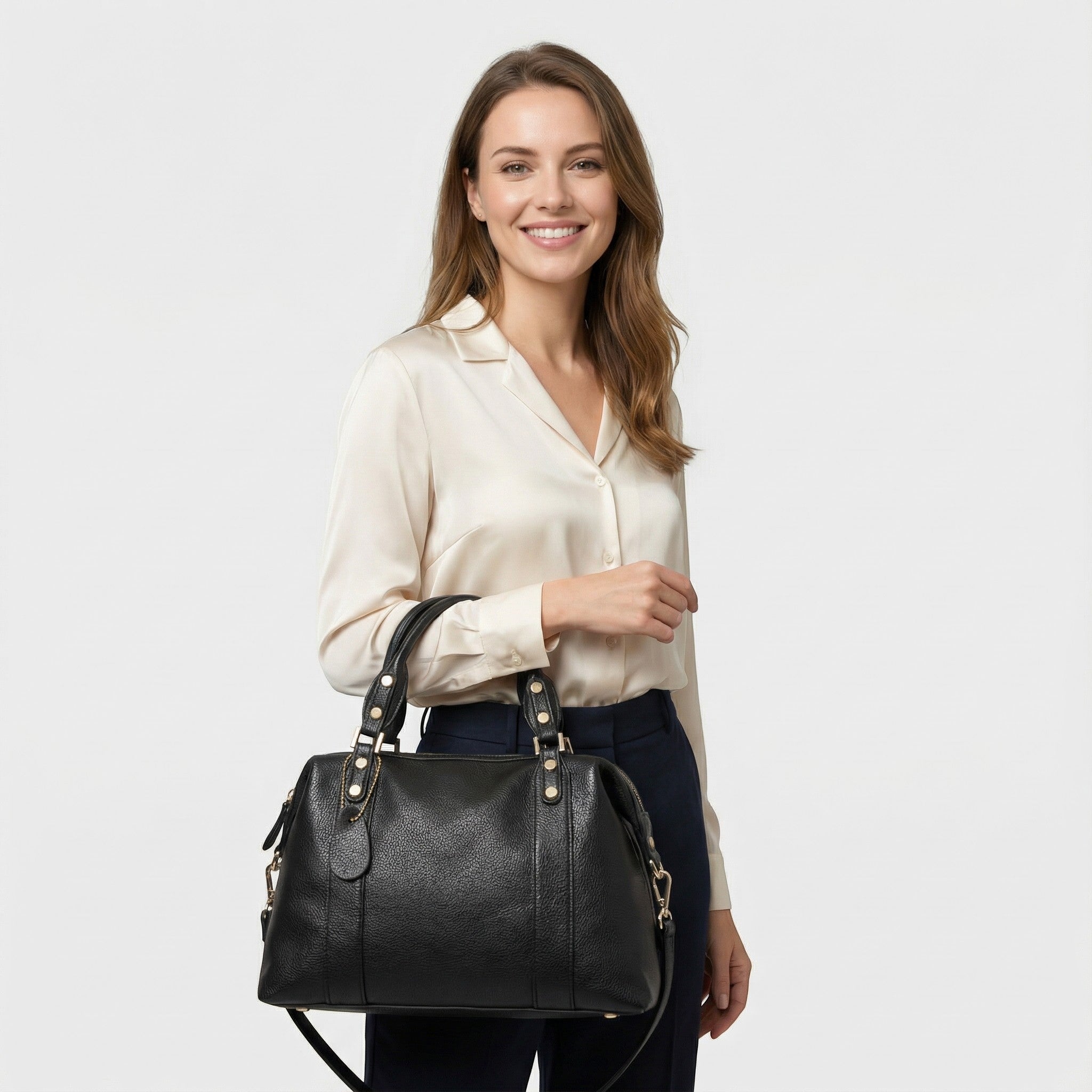 Riche | Sac à bandoulière femme en cuir fin