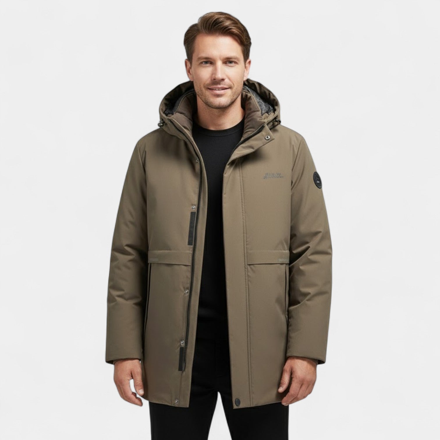Riche | Parka Homme en Coton – Capuche Matelassée et Coupe Coupe-Vent