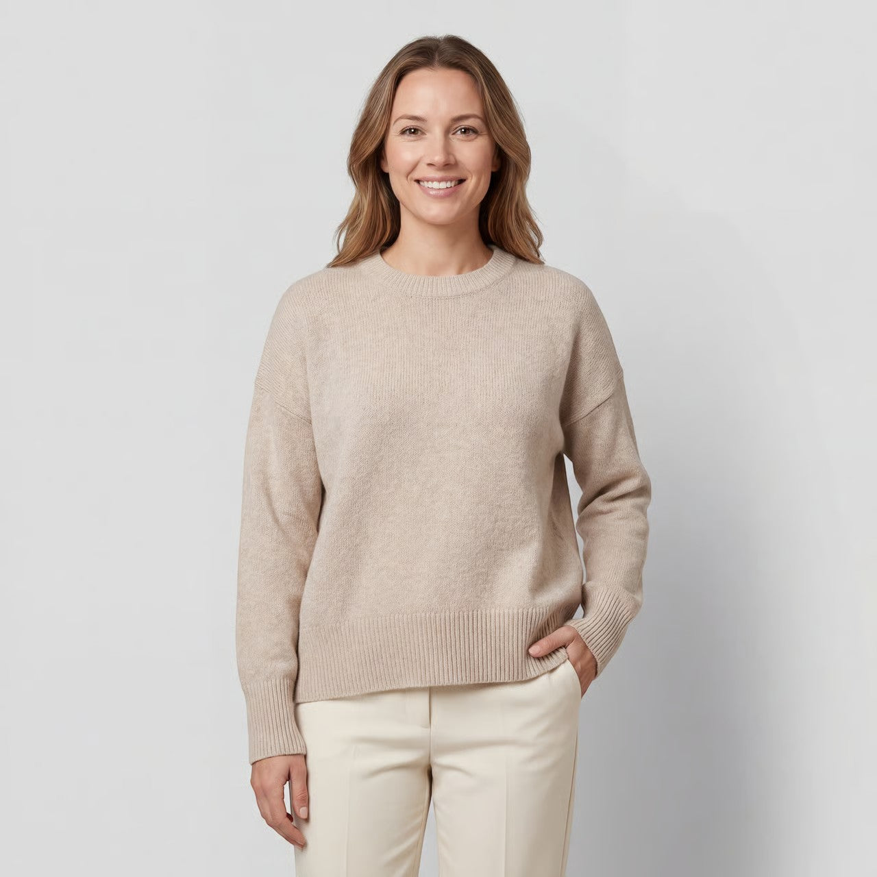Riche | Pull en Maille Douce à Col Rond pour Femme