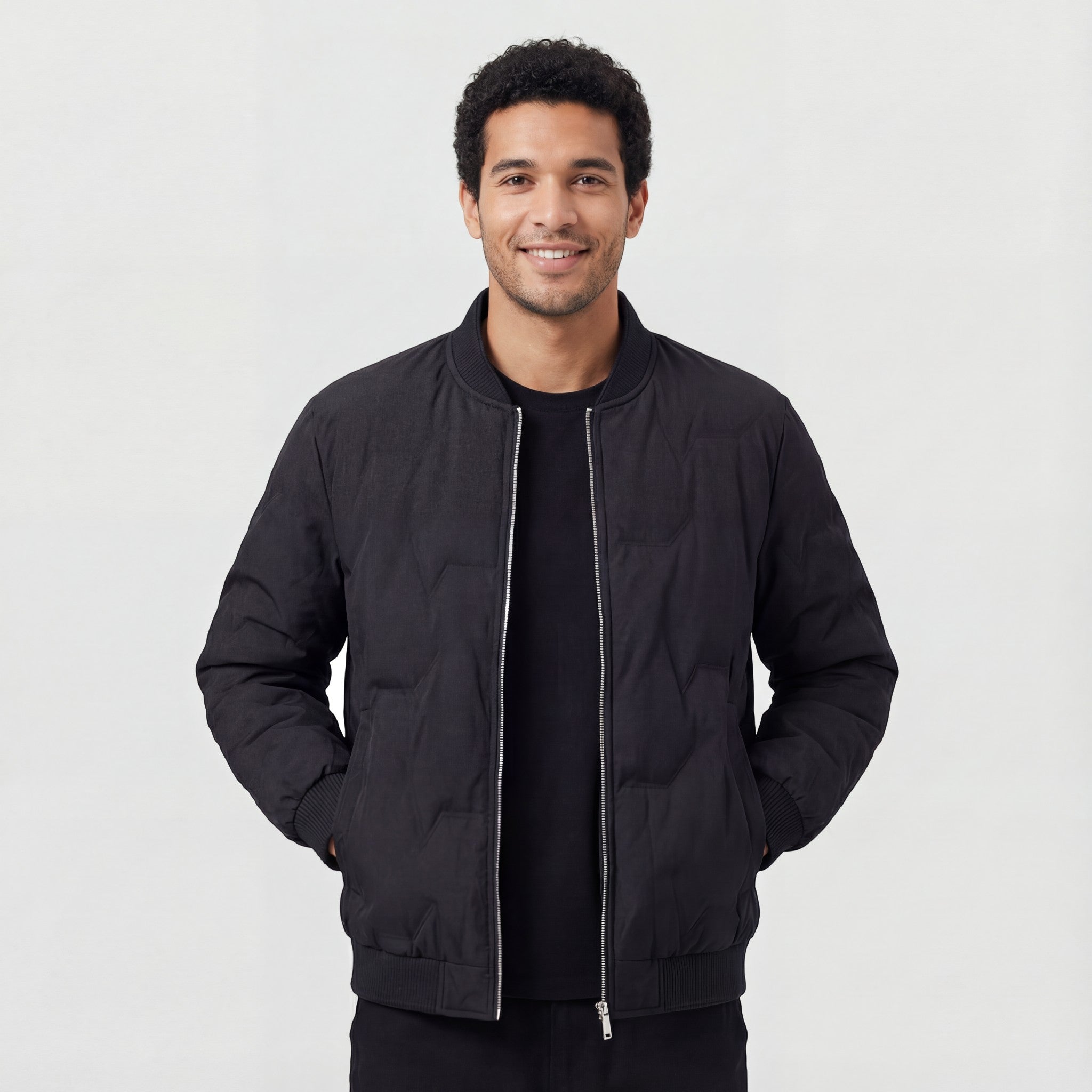 Riche | Veste d’Hiver Matelassée Doublée Peluche pour Homme